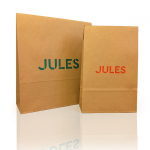 pochette cadeau papier kraft magasin vêtements Jules