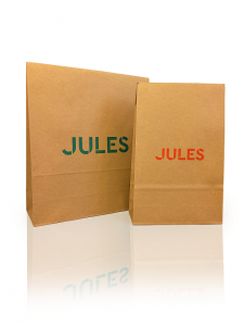 pochette cadeau papier kraft magasin vêtements Jules