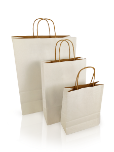 sac shopping kraft blanc